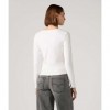 LEVIS WOMAN Austen Button-Up Long-Sleeve Top WHITE