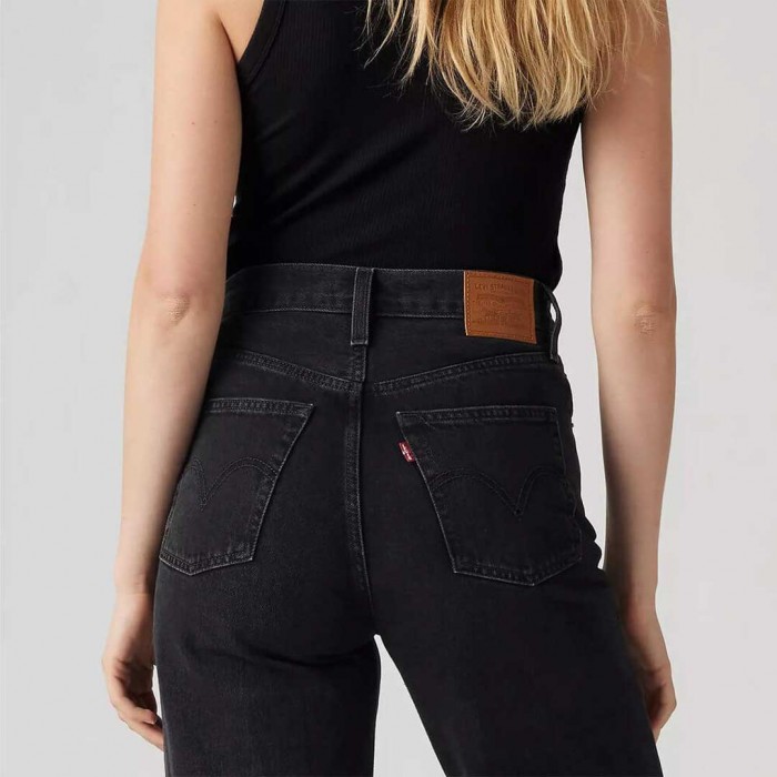 LEVIS WOMAN Ribcage Wide Leg Jeans BLACK