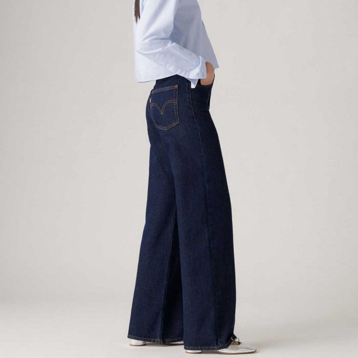 LEVIS Ribcage Wide Leg Women's Jeans DARK BLUE