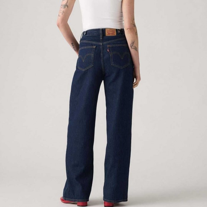 LEVIS WOMAN  Cinch Baggy Lightweight Jeans DARK BLUE
