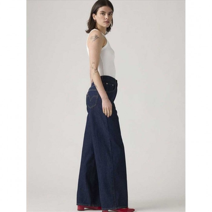 LEVIS WOMAN  Cinch Baggy Lightweight Jeans DARK BLUE