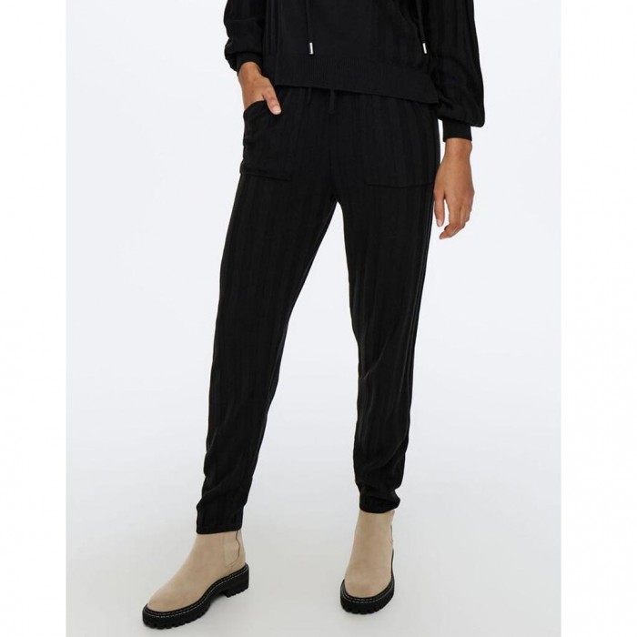 ONLY LOOSE FITTED TROUSERS BLACK