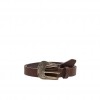 ONLY LEATHER LOOK BELT BROWN