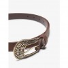 ONLY LEATHER LOOK BELT BROWN