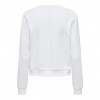 ONLY  ONLWEEKDAY L/S O-NECK SWT WHITE