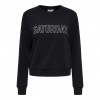 ONLY  ONLWEEKDAY L/S O-NECK SWT BLACK