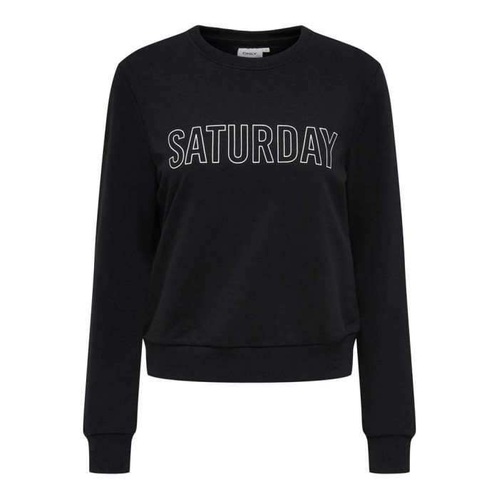 ONLY  ONLWEEKDAY L/S O-NECK SWT BLACK