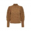 ONLY ONLPOPPY L/S HIGHNECK PULLOVER KNT BROWN