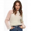 ONLY MULTI COLORED KNITTED PULLOVER