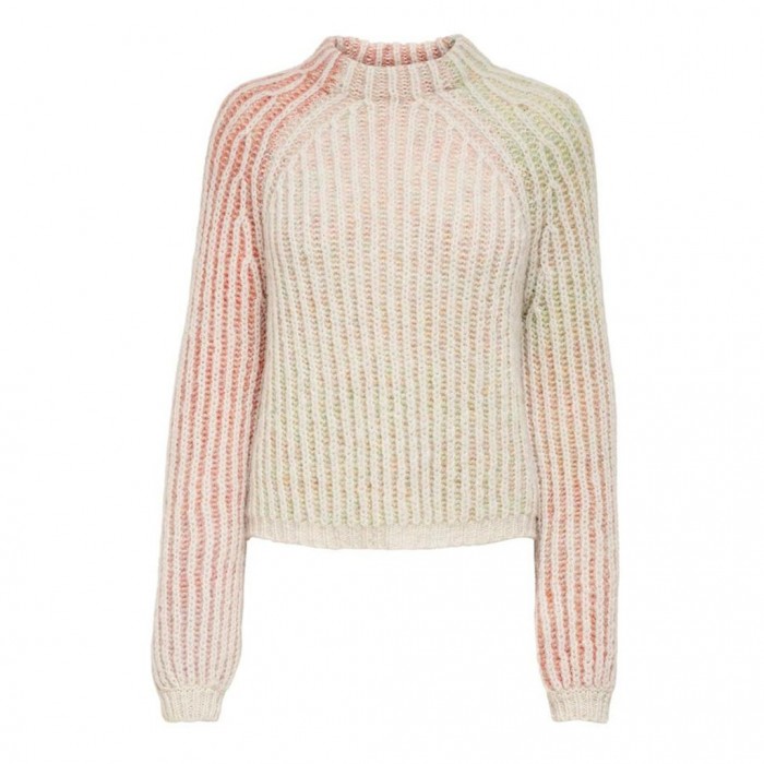 ONLY MULTI COLORED KNITTED PULLOVER