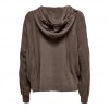 ONLY ONLNEW TESSA L/S HOOD PULLOVER KNT ΚΑΦΕ