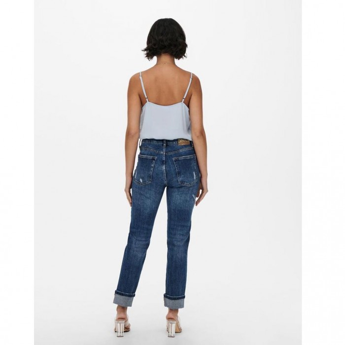 ONLY ONLSCARLETT LIFE HW STRAIGHT FIT JEANS BLUE