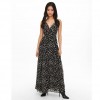 ONLY PATTERNED V-NECK MAXI DRESS