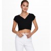 ONLY ONLOLLIE S/S SHORT TOP JRS BLACK