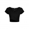 ONLY ONLOLLIE S/S SHORT TOP JRS BLACK