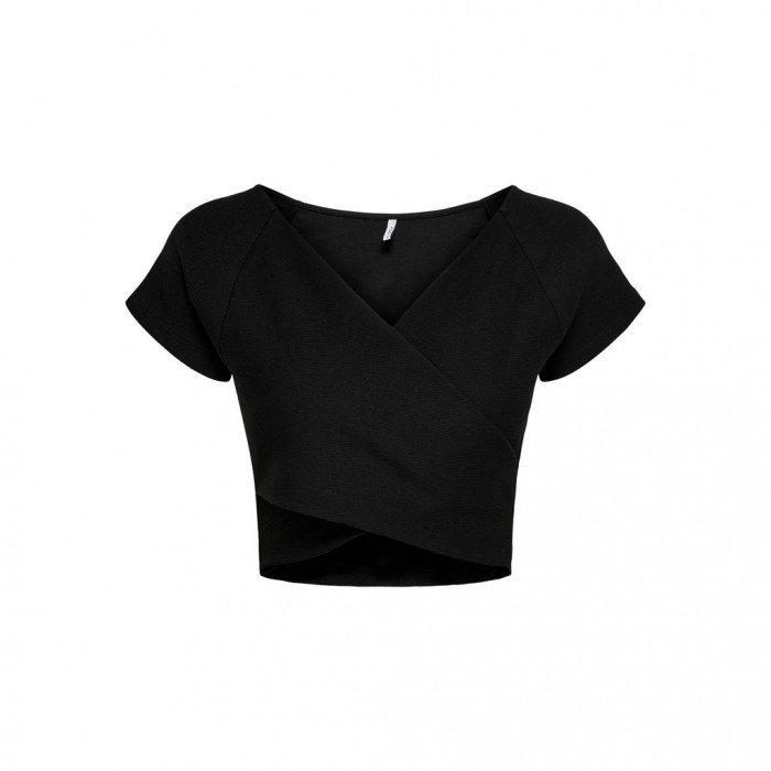 ONLY ONLOLLIE S/S SHORT TOP JRS BLACK