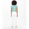 ONLY ONLKIKA S/S V-NECK TOP JRS TURQUOISE