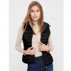 ONLY  ONLNEWTAHOE HOOD WAISTCOAT OTW BLACK