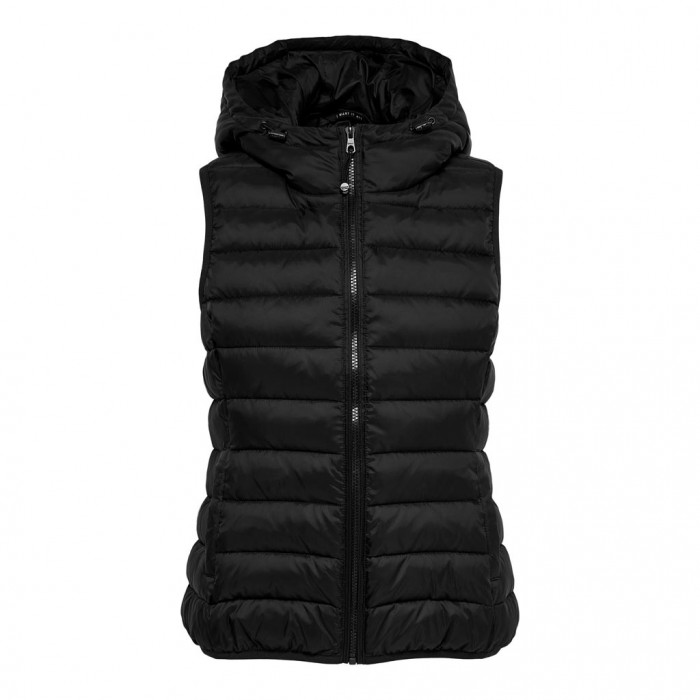 ONLY  ONLNEWTAHOE HOOD WAISTCOAT OTW BLACK