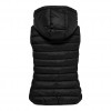 ONLY  ONLNEWTAHOE HOOD WAISTCOAT OTW BLACK