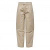 ONLY LOOSE PLEAT CHINOS BEIGE