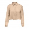 ONLY  ONLANNIKA LS SHORT SHIRT WVN BEIGE