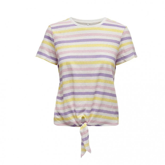 ONLY STRIPED KNOT TOP BLEACHED