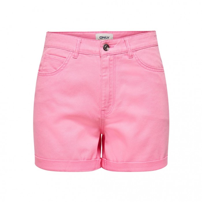 ONLY  ONLVEGA-DARSY HW MOM SHORTS COL PNT PINK