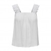 ONLY STRAP DETAILED TOP WHITE