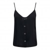 ONLY ONLNOVA LIFE BUTTON SINGLET SOLID PTM BLACK