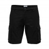 ONLY & SONS ONSCAM STAGE CARGO SHORTS PK 6689 NOOS BLACK