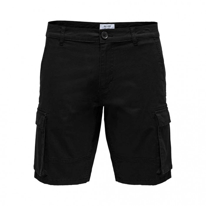 ONLY & SONS ONSCAM STAGE CARGO SHORTS PK 6689 NOOS BLACK