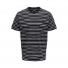 ONLY & SONS ONSHENRY REG STRIPE SS TEE NOOS DARK NAVY