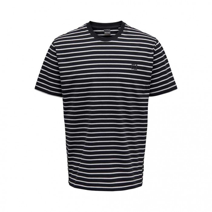 ONLY & SONS ONSHENRY REG STRIPE SS TEE NOOS DARK NAVY