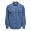 ONLY & SONS  ONSBANE DENIM 3247 DNM SHIRT MEDIUM BLUE