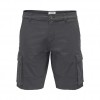 ONLY & SONS  ONSCAM STAGE CARGO SHORTS 6689 LIFE NOOS GREY