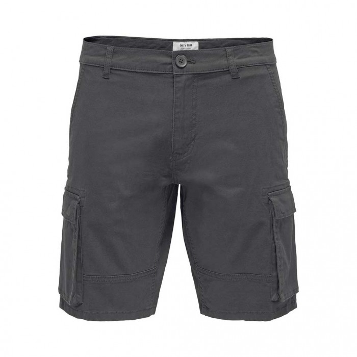 ONLY & SONS  ONSCAM STAGE CARGO SHORTS 6689 LIFE NOOS GREY