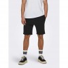 ONLY & SONS ONSNEIL LIFE SWEAT SHORTS NOOS BLACK