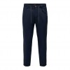 ONLY & SONS  ONSLEO CROP LINEN MIX 0048 PANT DARK BLUE