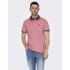 ONLY & SONS ONSFLETCHER LIFE SLIM SS POLO NOOS RED