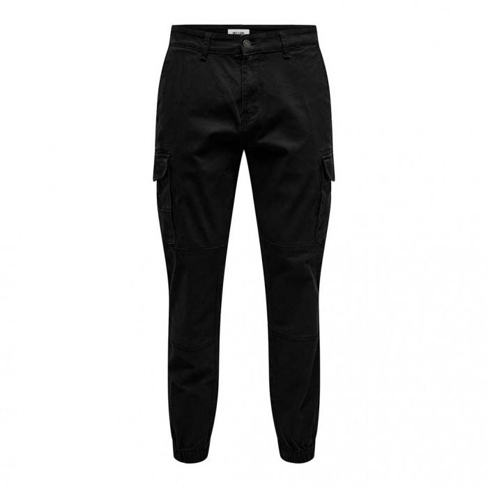 ONLY & SONS ONSCARTER LIFE CARGO CUFF 0013 PANT NOOS BLACK