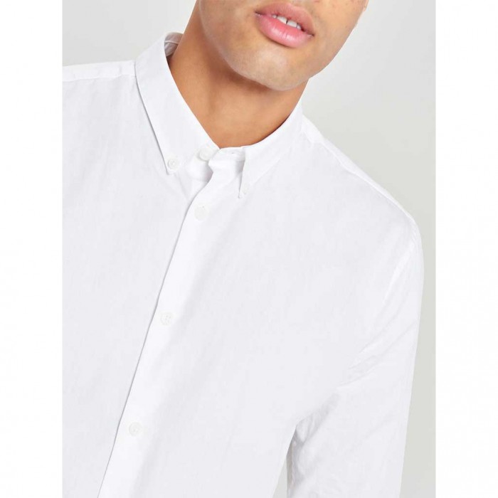 ONLY & SONS  ONSPOPLIN BTN DOWN SHIRT LS WHITE