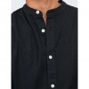 ONLY & SONS ONSCAIDEN LIFE LS SOLID LINEN MAO NOOS BLACK