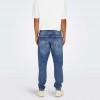 ONLY & SONS ONSYOKE TAPERED MB 9360 DOT DNM NOOS MEDIUM BLUE