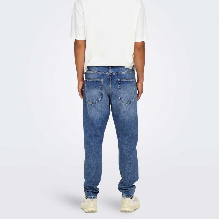 ONLY & SONS ONSYOKE TAPERED MB 9360 DOT DNM NOOS MEDIUM BLUE