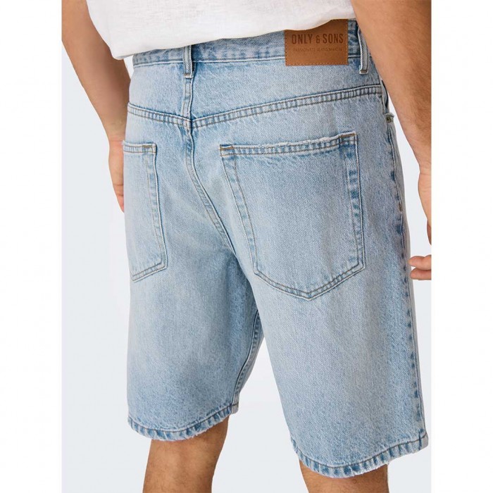 ONLY & SONS ONSEDGE LB 2041 TAI DNM SHORTS NOOS LIGHT BLUE