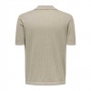 ONLY & SONS ONSSANTO REG SS RESORT SHIRT KNIT FRML BEIGE ONLY & SONS ONSSANTO REG SS RESORT SHIRT KNIT FRML BEIGE
