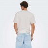 ONLY & SONS ONSKIAN LIFE REG SEERSUCKER SS TEE NOOS WHITE ONLY & SONS ONSKIAN LIFE REG SEERSUCKER SS TEE NOOS WHITE