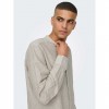 ONLY & SONS ONSCAIDEN LIFE LS LINEN BLEND MAO NOOS ECRU ONLY & SONS ONSCAIDEN LIFE LS LINEN BLEND MAO NOOS ECRU
