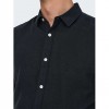 ONLY & SONS ONSCAIDEN LIFE LS SOLID LINEN BLEND NOOS BLACK ONLY & SONS ONSCAIDEN LIFE LS SOLID LINEN BLEND NOOS BLACK